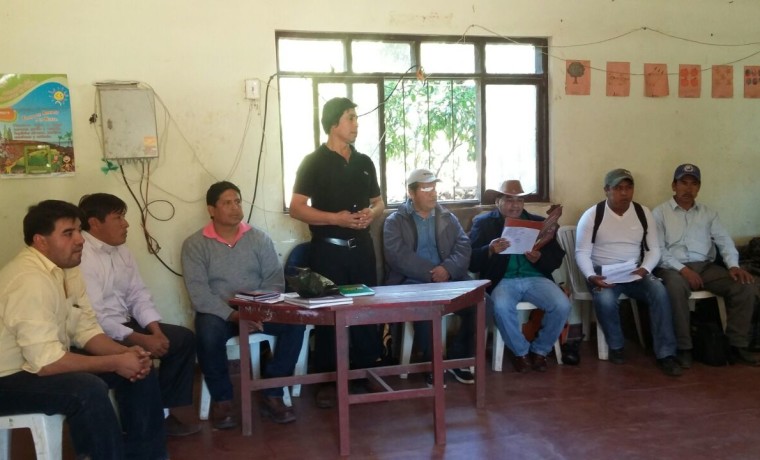 Capitanías de Santa Rosa y Huacaya en la seguna reunión deliberativa.
