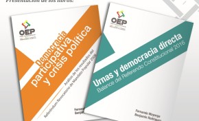 TSE presentará dos publicaciones sobre Democracia Directa y Democracia Participativa