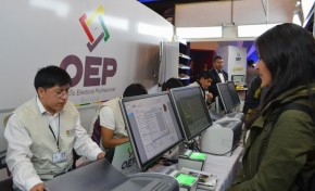 OEP atiende en dos puntos en la Feria La Paz Expone