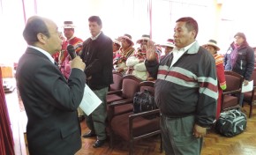 SERECI Oruro renueva oficiales de registro civil en Andamarca y Salinas de Garci Mendoza