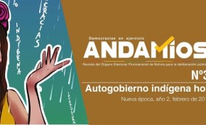 OEP presenta este miércoles la Revista Andamios que analiza los desafíos de las autonomías indígenas