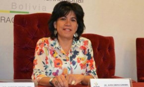 La presidenta del TSE, Katia Uriona, presenta informe de dos años de gestión
