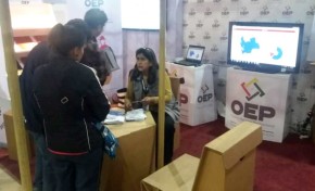Oruro: el OEP participa en la Expoteco 2018 con la exposición de publicaciones y servicios registrales