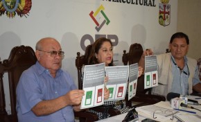 Presentan las papeletas de sufragio para el Referendo Autonómico en San Juan, San Julián Mairana y Comarapa