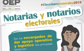 Más de 8.000 notarias y notarios darán fe de los actos electorales en las Elecciones Generales 2019
