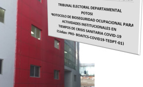 La Sala Plena del TED Potosí aprobó el Protocolo de Bioseguridad Ocupacional en actividades institucionales