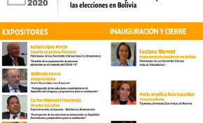 El TSE y el PNUD convocan al conversatorio “Experiencias electorales comparadas durante el COVID-19: Desafíos para las elecciones en Bolivia”