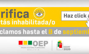 Hoy vence el plazo de solicitud de rehabilitación en el Padrón electoral y presentación de declaraciones juradas por familiar fallecido