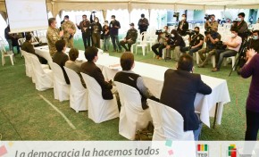 Las FFAA y la Policía presentan el plan de seguridad para la jornada electoral en el departamento de Cochabamba