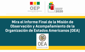 Misión de Observación de la OEA califica el proceso electoral como equitativo y libre y destaca la independencia del TSE