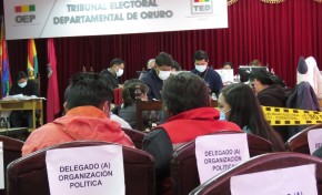 El TED Oruro completa el cómputo de actas de El Choro, el primer municipio orureño con resultados oficiales