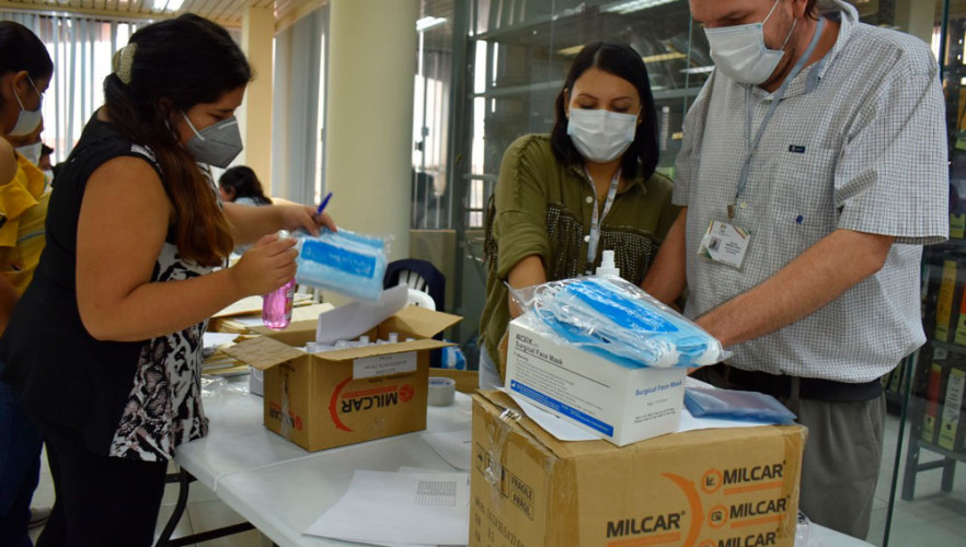 El TED Santa Cruz entrega materiales de bioseguridad a mil guías electorales