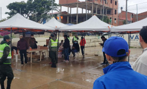 Amplia participación ciudadana en la primera media jornada de votación en Sucre