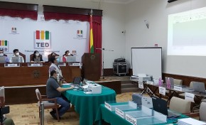 El TED Tarija describe en un simulacro los pasos del cómputo electoral