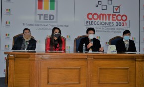 El TED Cochabamba reanuda actividades del calendario electoral para las elecciones de Comteco