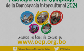 El OEP lanza la Olimpiada del saber de la Democracia Intercultural 2021 dirigida a estudiantes de secundaria