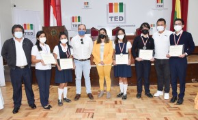La unidad educativa Los Naranjos gana la Olimpiada del Saber de la Democracia Intercultural en Tarija y pasa a la semifinal nacional