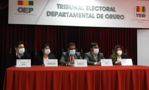 El TED Oruro llama a consolidar las democracias y presenta el plan de actividades de octubre