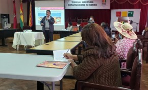 TED Oruro: Agrupaciones ciudadanas reciben información sobre actualización de registro de militancia