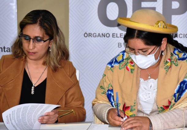 El TED Tarija y la Acotar firman convenio para fortalecer la democracia intercultural y paritaria