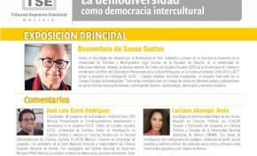 El TSE organiza el seminario “La demodiversidad como democracia intercultural” con la participación de Boaventura de Sousa Santos