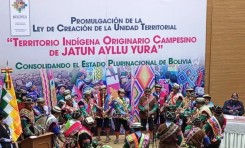 La AIOC Jatun Ayllu Yura avanza a su autonomía al promulgarse la ley de creación de su unidad territorial