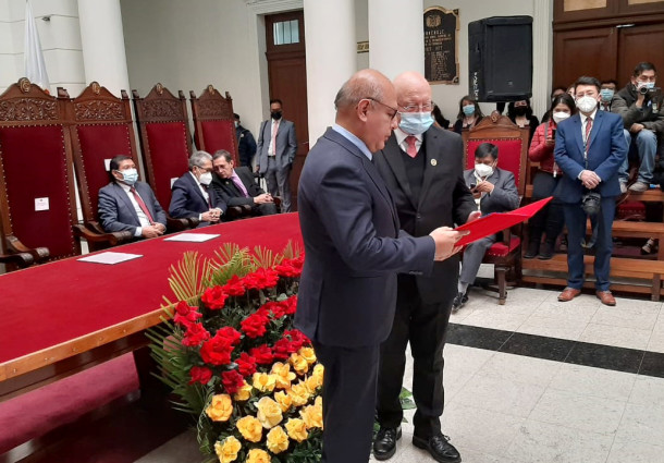 Sala Plena del TSJ distingue al presidente del TSE Óscar Hassenteufel por su aporte a favor de la justicia
