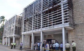 El TED Santa Cruz inicia la reconstrucción del histórico edificio quemado