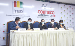 Elecciones en Comteco: TED Cochabamba presenta el Plan de Distribución y Recojo del Material Electoral