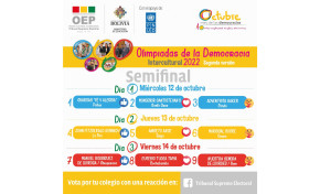 Pando, Potosí y Santa Cruz inaugurarán las semifinales de las Olimpiadas de la Democracia Intercultural