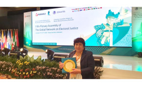 Quinta Asamblea Plenaria de la Red Mundial de Justicia Electoral premia al TSE por su trabajo en igualdad de género
