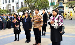 Vocales del TSE rinden homenaje a los 214 años del grito libertario de Chuquisaca