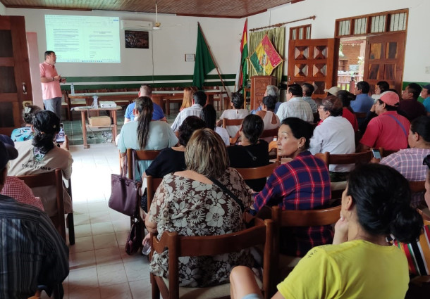 TED Beni realiza una reunión informativa en el municipio de Reyes