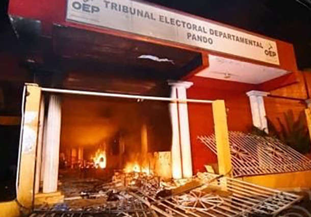 Tras sentencia por la destrucción y quema del TED Pando, vocales anuncian que trabajarán en la prevención de los delitos electorales