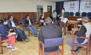 TED Cochabamba informa a las autoridades del municipio de Anzaldo sobre el presupuesto para el referendo de la Carta Orgánica
