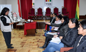 El TED Tarija capacita a notarias electorales para las elecciones de Cosaalt