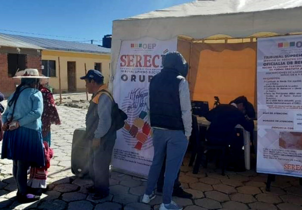 Padrón: Serecí Oruro actualiza datos de domicilio de 67 ciudadanos que ejercerán el voto cerca de sus viviendas