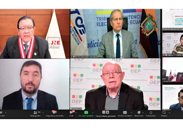 Seminario internacional de organismos electorales inicia con un diagnóstico de la situación de las instituciones y el sistema democrático