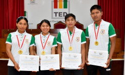 La unidad educativa San Juan gana las Olimpiadas de la Democracia Intercultural en Tarija