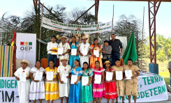 Beni: histórica entrega de credenciales a las primeras autoridades electas del Territorio Indígena Multiétnico (TIM)