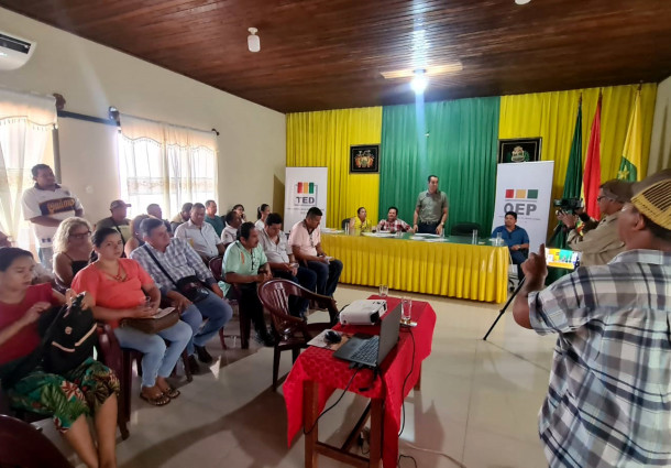 El TED Beni capacitó a autoridades y servidores públicos del municipio de Magdalena sobre la lucha contra el acoso y violencia política hacia las mujeres