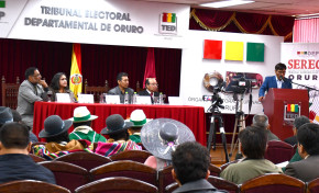El TED Oruro socializará la iniciativa popular de referendo revocatorio