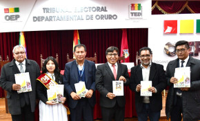 El TED Oruro entrega la Guía de conformación de gobiernos estudiantiles