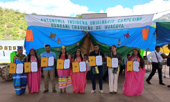 El TED Chuquisaca entrega credenciales a autoridades indígenas del GAIOC Huacaya