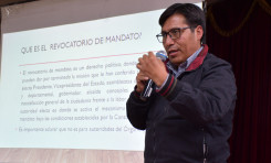 Periodistas de Oruro conocen las características y procedimientos de la Revocatoria de Mandato