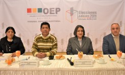 TSE socializa el sistema electoral y el reglamento de difusión de méritos de las elecciones judiciales con periodistas de La Paz.