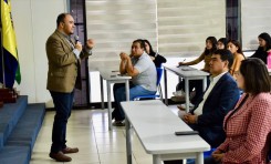 TSE desarrolla un taller informativo sobre las Elecciones Judiciales 2024 con estudiantes de la UCB San Pablo de Tarija