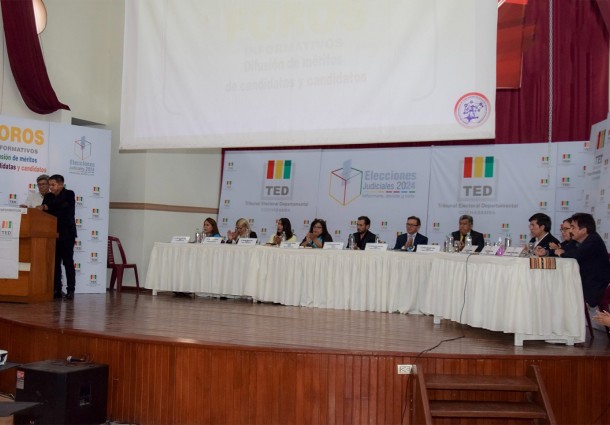 Elecciones judiciales 2024: TED Cochabamba desarrolla quinto foro de difusión de méritos