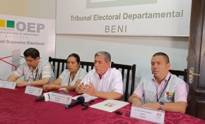 TED Beni cierra la segunda jornada de cómputo de actas con el 98,45 %