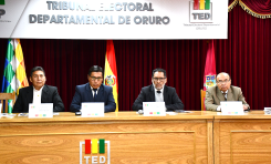 TED Oruro administrará la elección general y supervisará la conformación del autogobierno Uru Chipaya